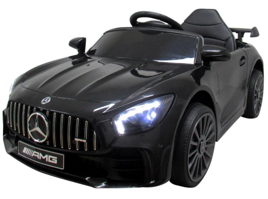 Masinuta electrica pentru copii 1-3 ani cu roti moi Mercedes GTR Negru