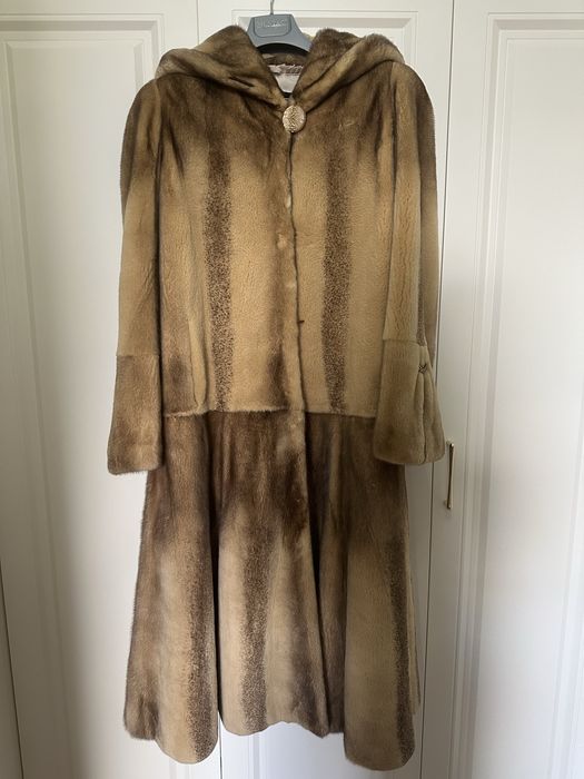 Норковая шуба, стриженная — размер 46-48 (M–L)