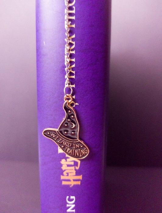 Cadou Harry Potter - semn de carte metalic Wizard în training