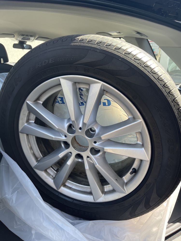 Jante 18 originale Bmw + Anvelope 255/50/18 Pirelli Run flat