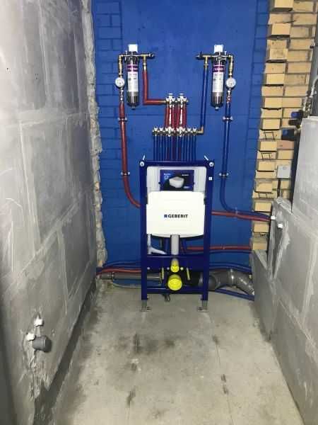 Установка раковины унитаза и инсталляции унитаз смеситель