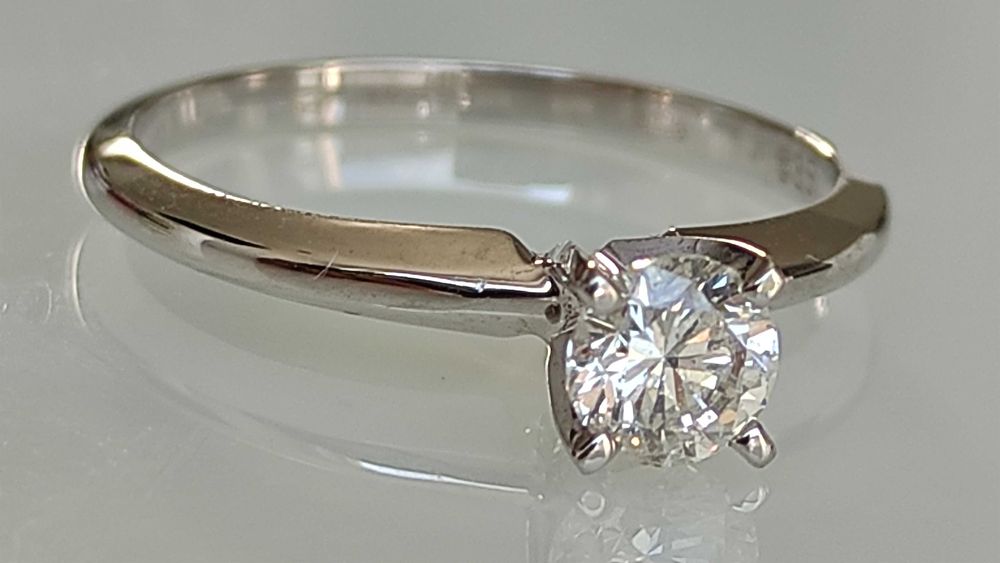 Inel aur 14k cu diamant 0.47ct