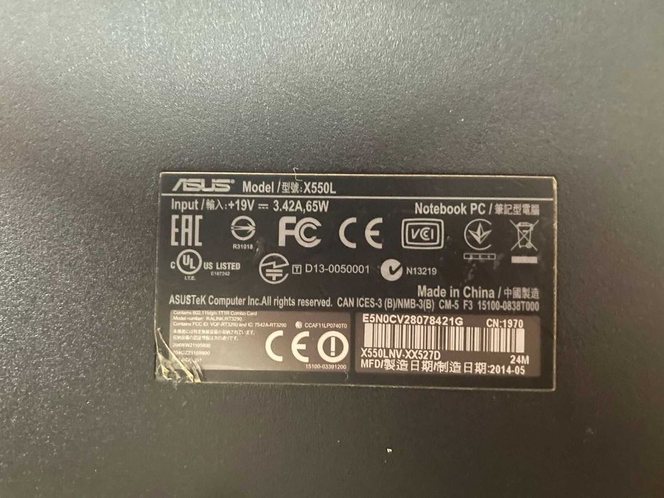 Laptop Asus X550L