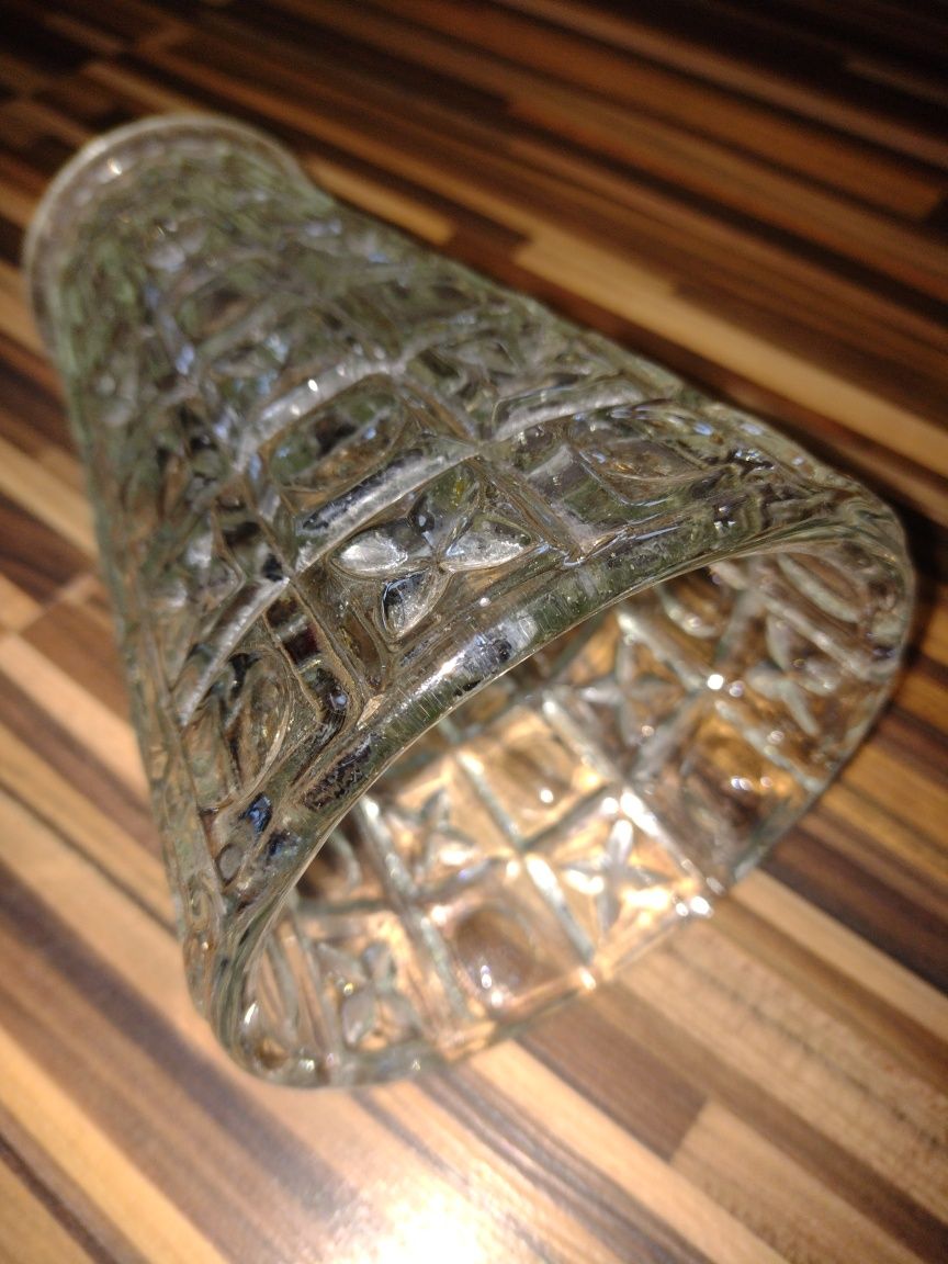 Vaza veche din cristal de 1 cm grosime / vintage