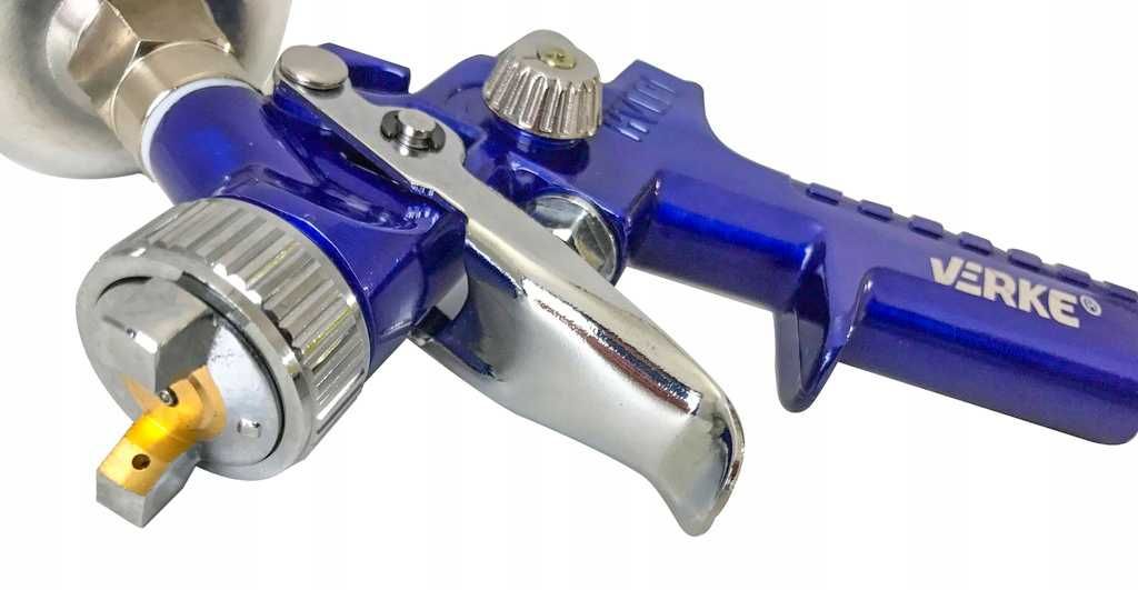 Pistol vopsit pneumatic 0.8mm HVLP H2000AL pahar vas 125ml (V81299)