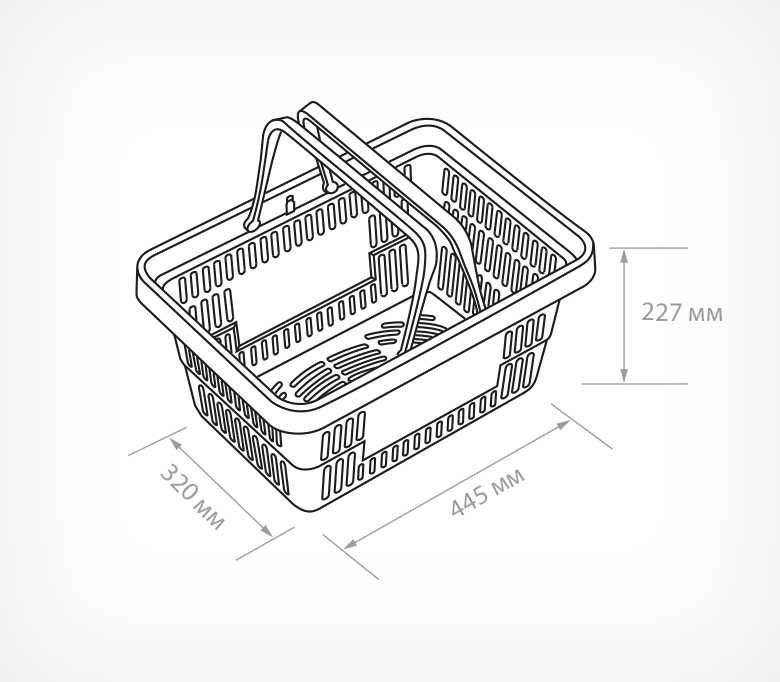 Покупательская "Корзина пластиковая ROCK, 20 литров", оборудование.