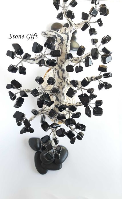 Дръвче Оникс, Подарък имен Ден, Идея подарък Мъж, Подарък Класен