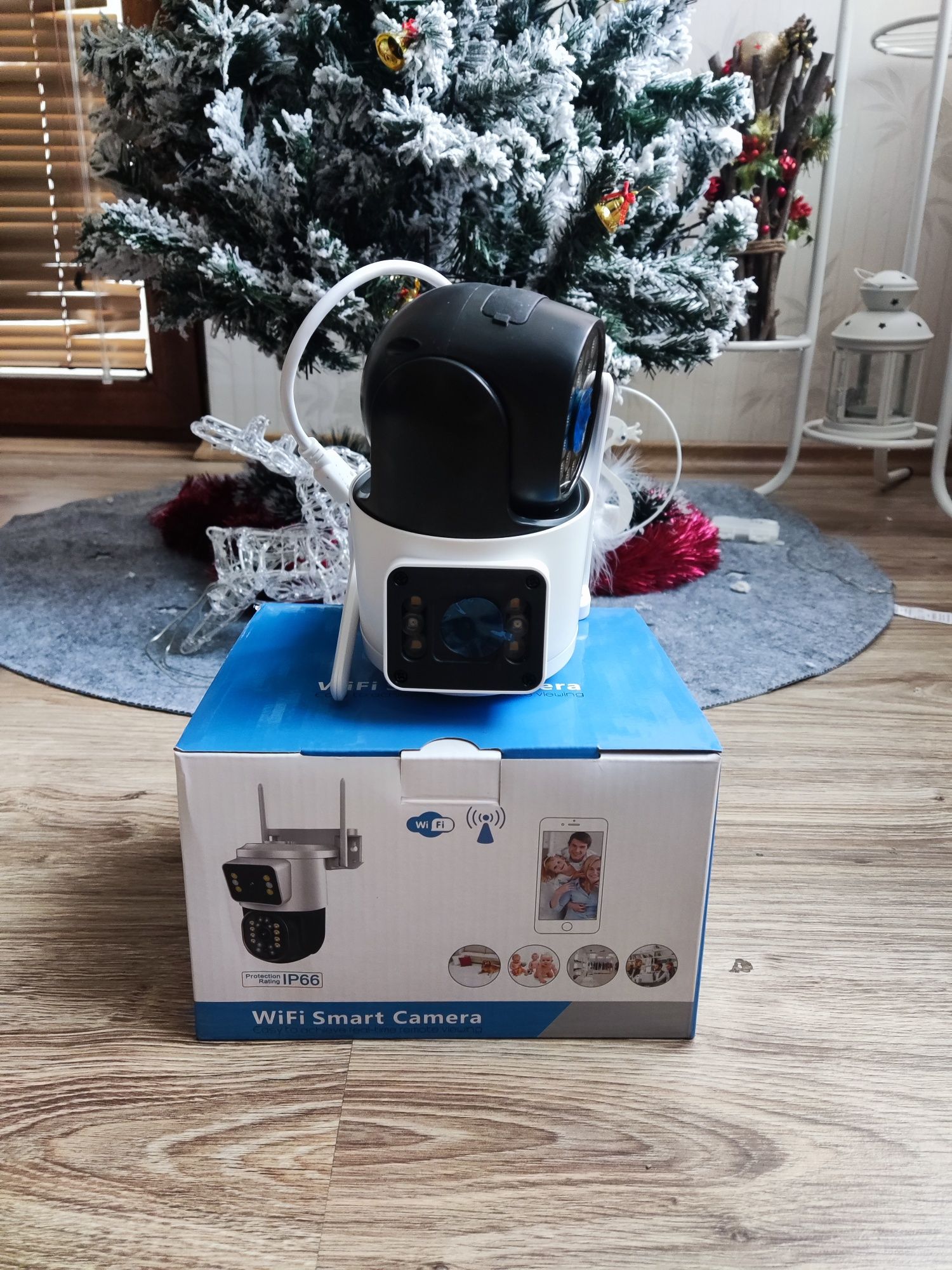 Смарт Wi- FКамера за видеонаблюдение, 4K, двойни варифокални лещи, 8 m