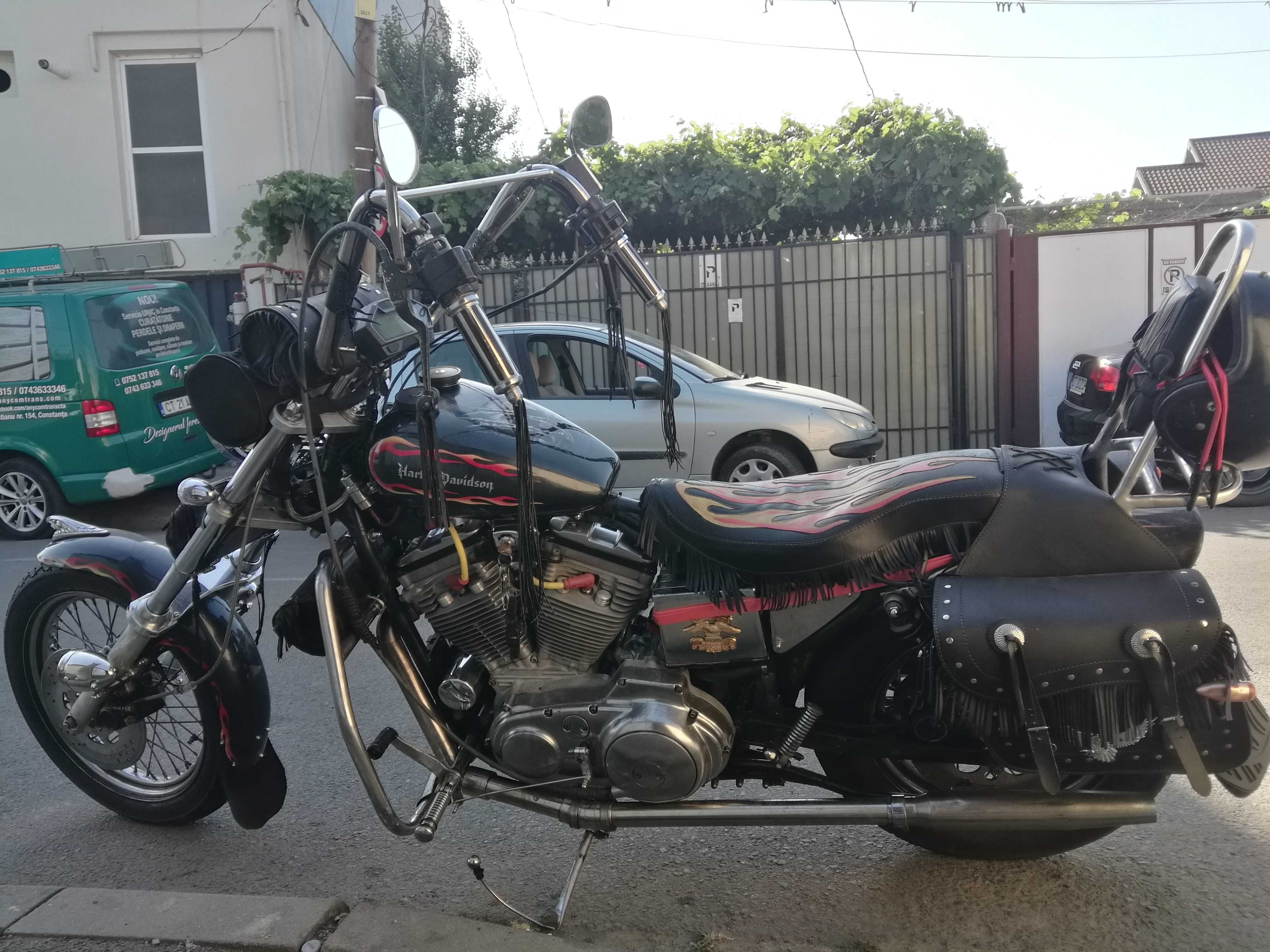 Harley Davidson Sportster 883 XLH 1992 SuperChopperized INOX+radiator