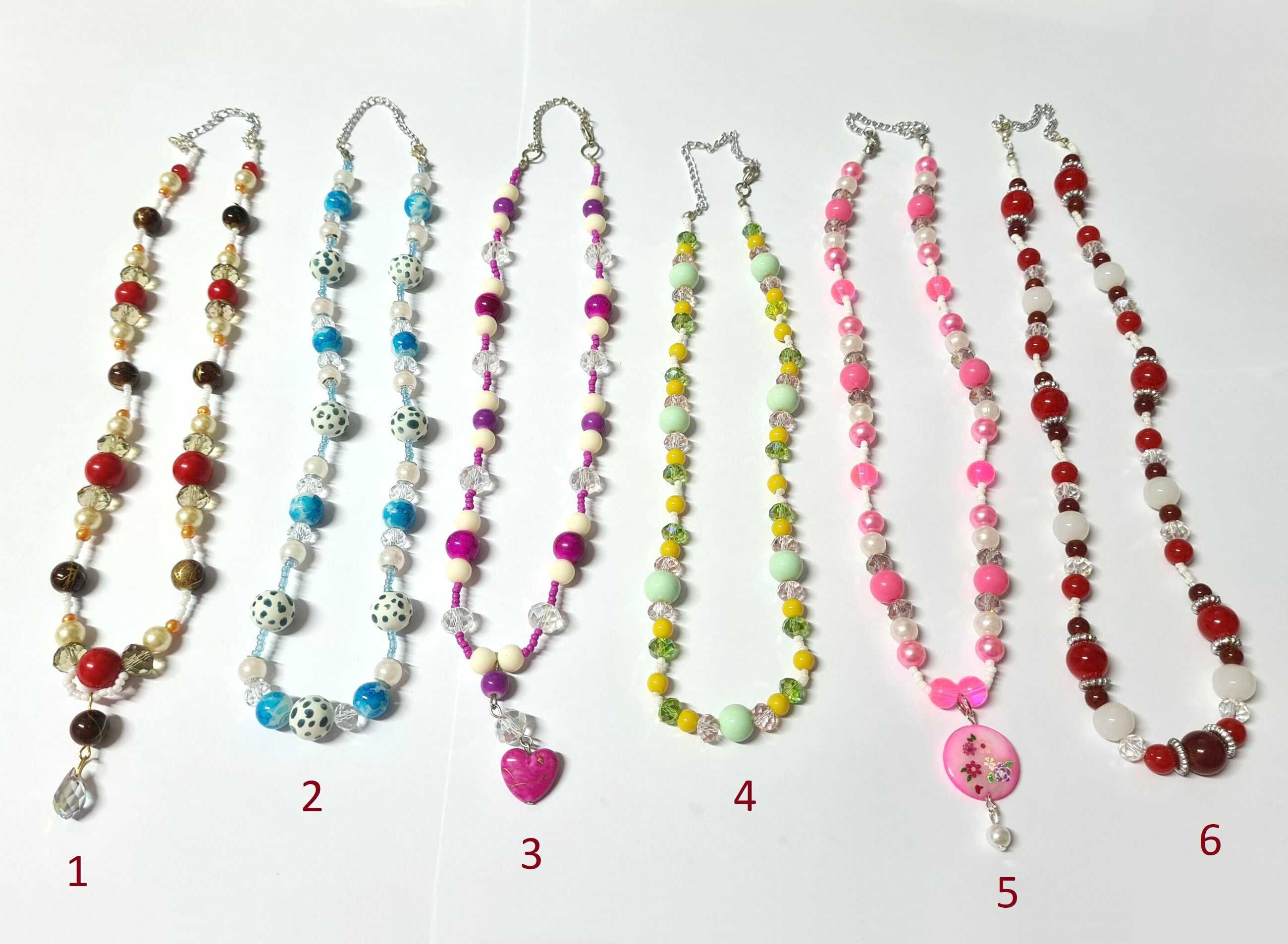 Reducere! 10 Coliere handmade diverse culori si modele, din margele