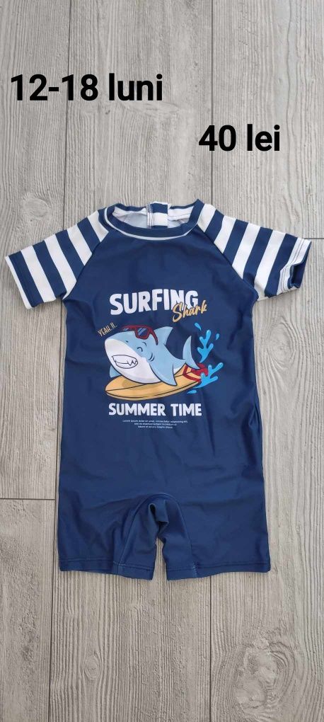Costum de baie baieti 6-9,9-12,12-18 luni