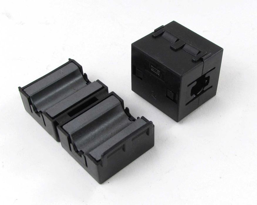filtru ferita impotriva interferentelor, pentru cablu cu Ø maxim 10 mm
