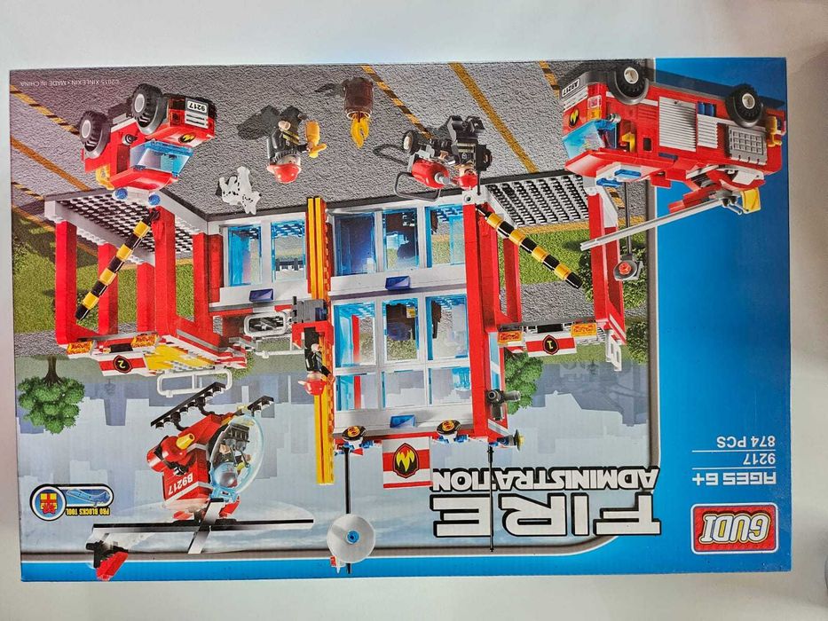 Set constructie, tip lego, Sectia de Pompieri, GUDI,