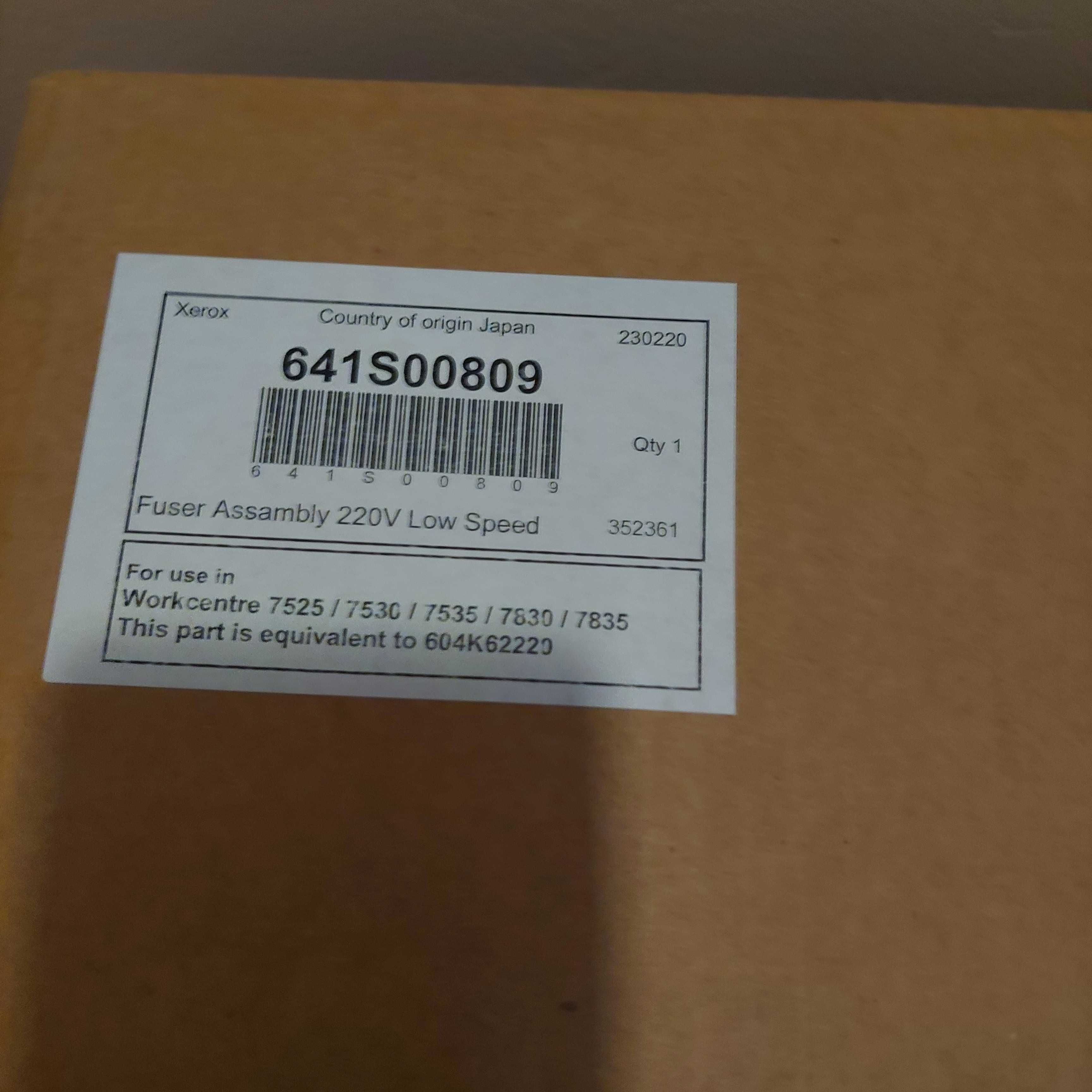 Fuser,drum, toner Xerox 7530/7535/7545/7835/7845/Altalink C8030-C8070