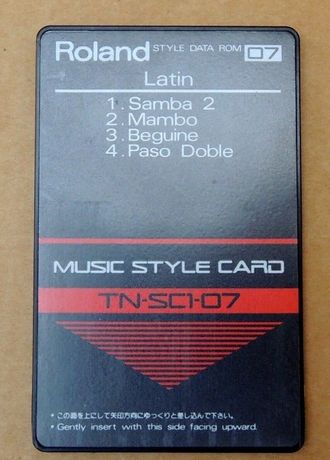 Roland LATIN Music Style ROM Card (TN-SC1-07)