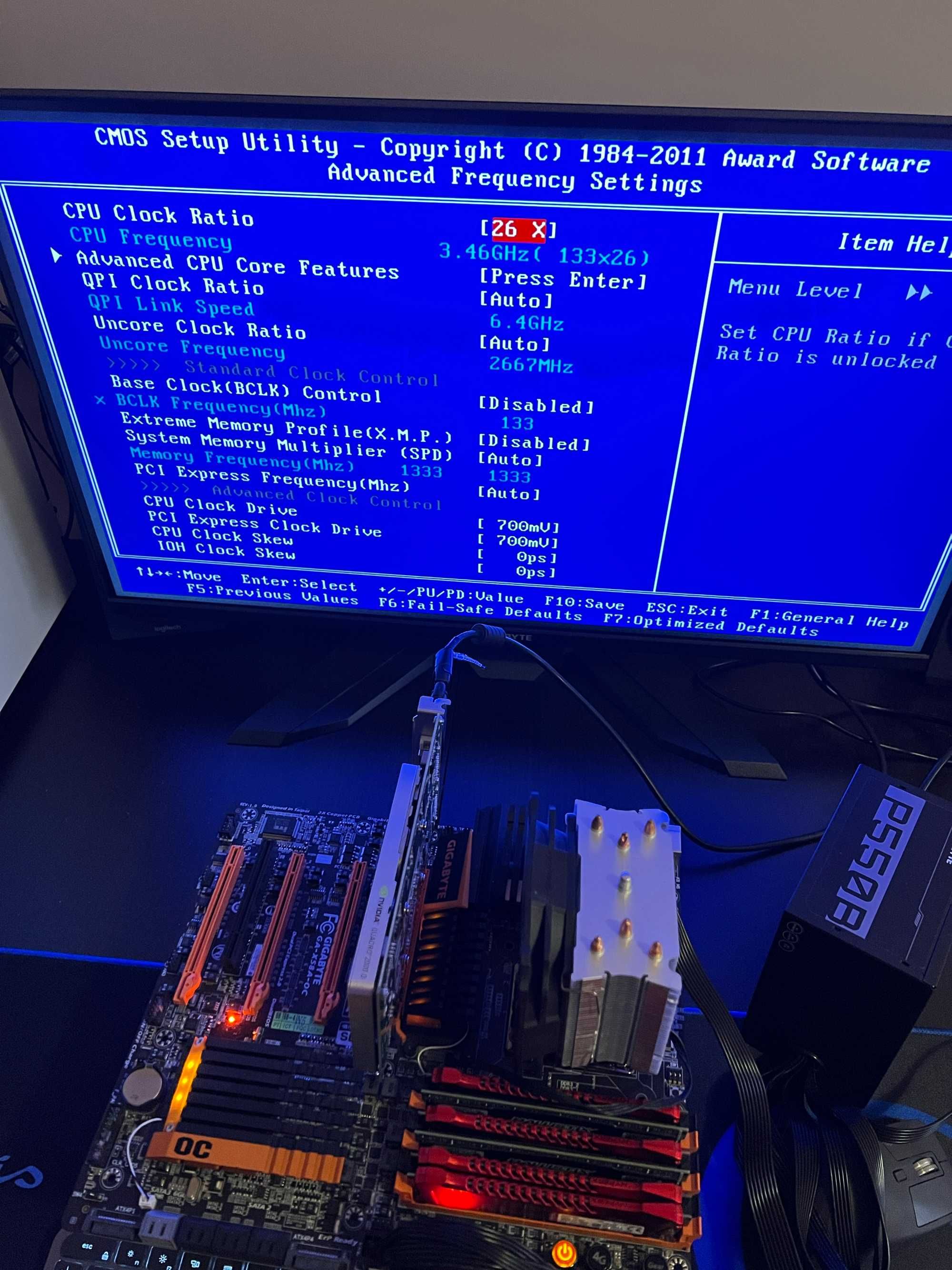 Дъно Дънна платка Gigabyte GA-X58A-OC 1366 WORLD RECORD