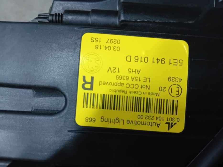 Far dreapta Full Led Skoda Octavia 3 Facelift 2017-2019