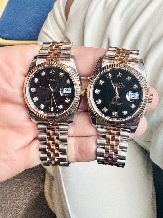 Rolex Datejust 36mm Aur Rose Otel Dial Diamante Jubillee Acte 201 2/10