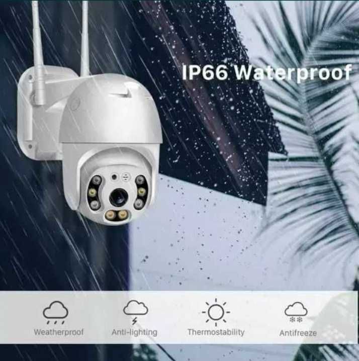 5MP КАМЕРА БЕЗЖИЧНА ВЪРТЯЩА Wifi IP 66 камера за видеонаблюдение