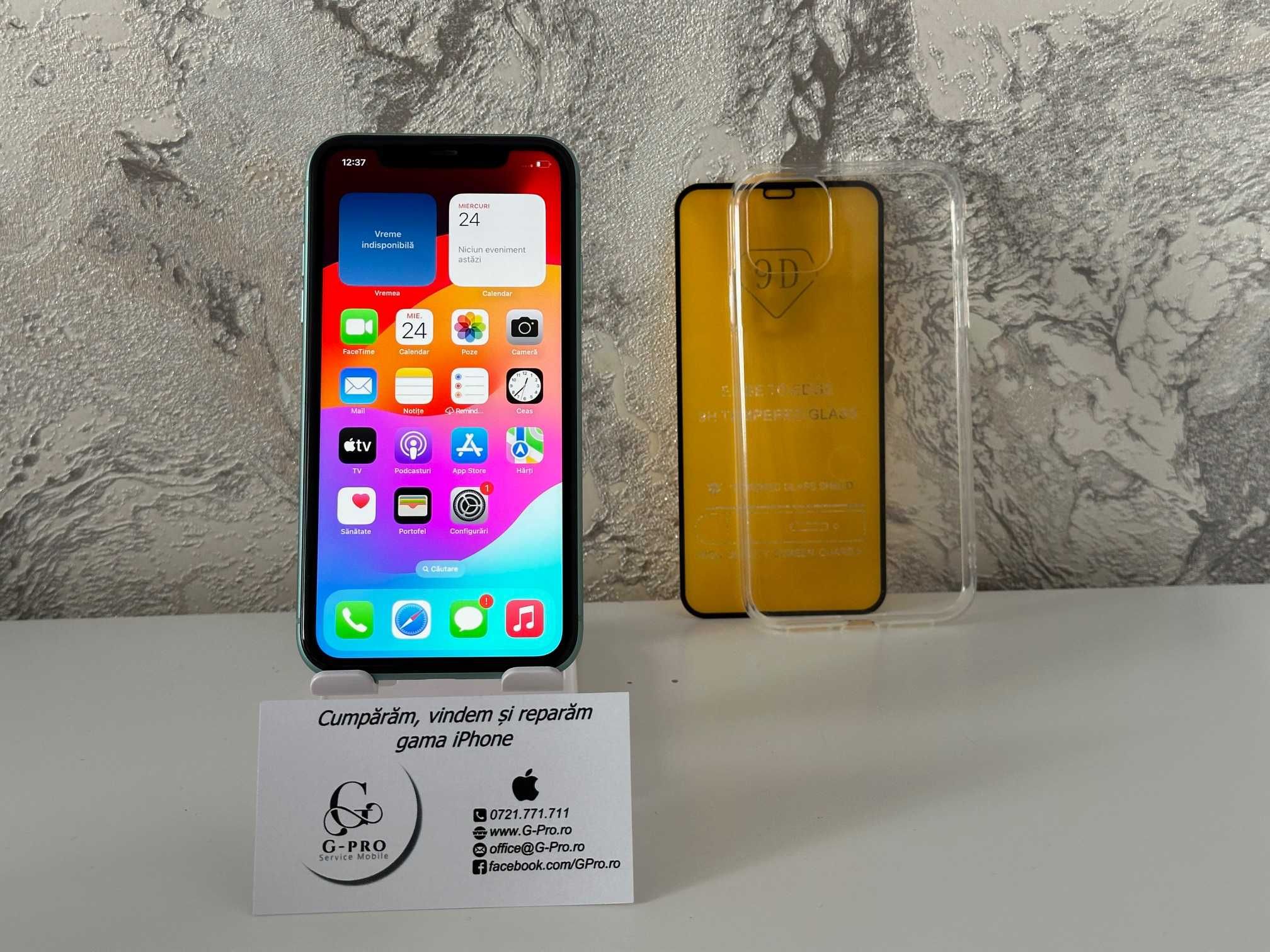 iPhone 11 Green, Liber de retea, 64 Gb, Buy-back | GARANTIE | G22