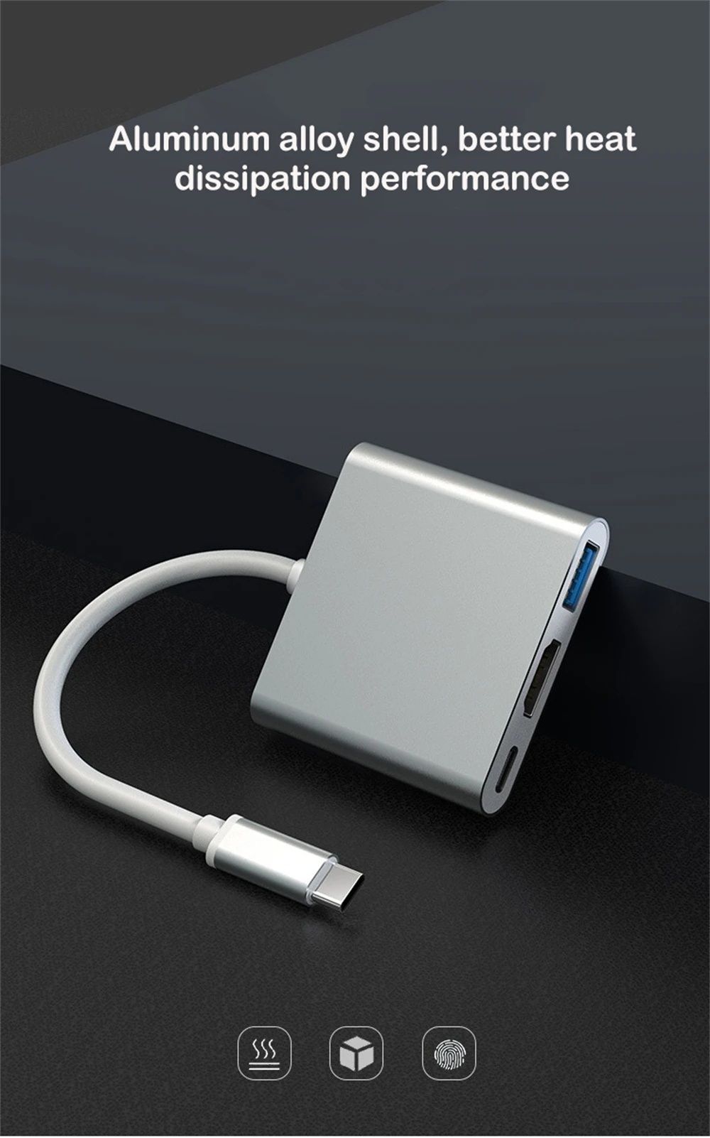 Adaptor MacBook Laptop Type C Hdmi USB PC Laptop Adaptor Tip C HDMI