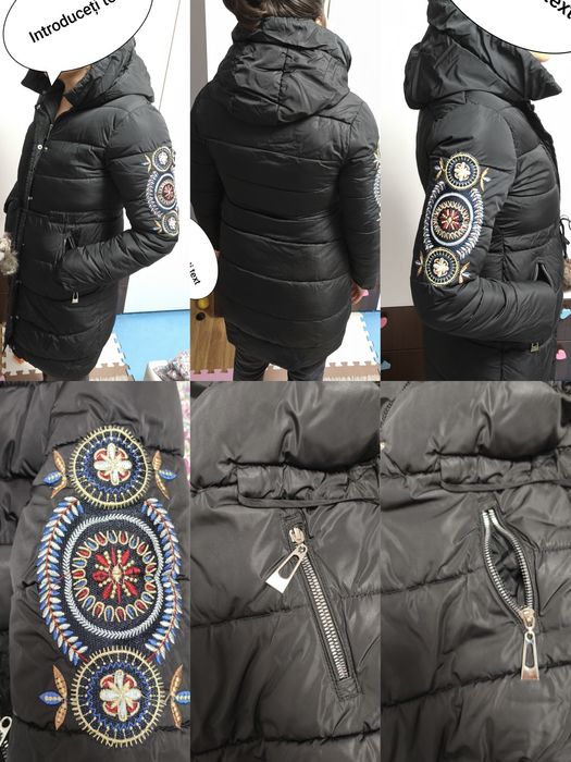 Geaca lunga dama+ cadou cizme UGG