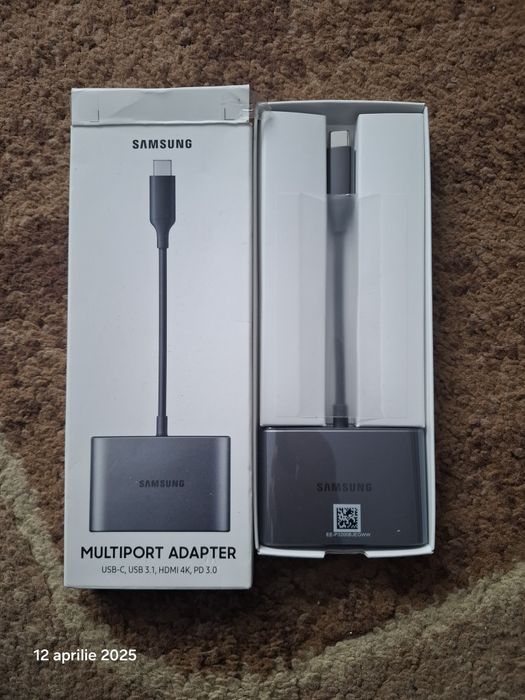 Adaptor multiport Samsung, USB Type-C, Gray