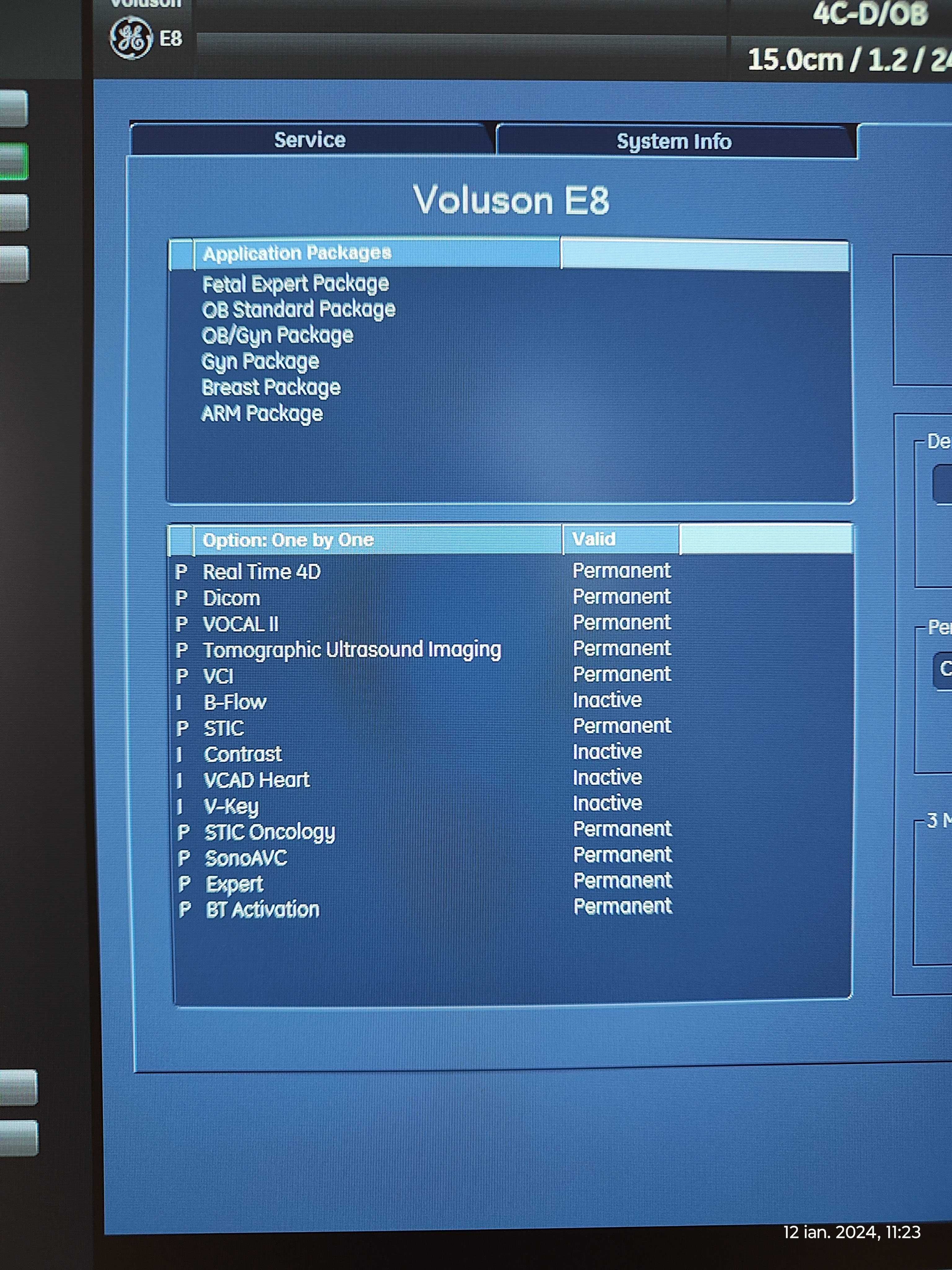 Ecograf doppler Voluson E8 Expert