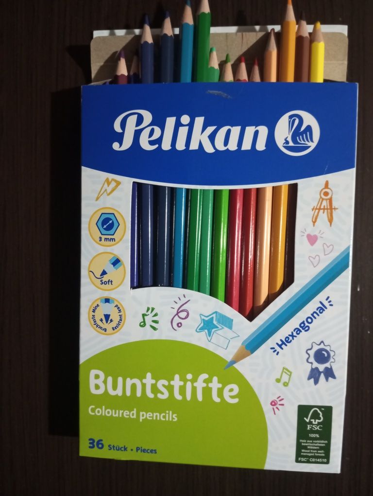 Coloreaza dupa numere,set de creioane colorate