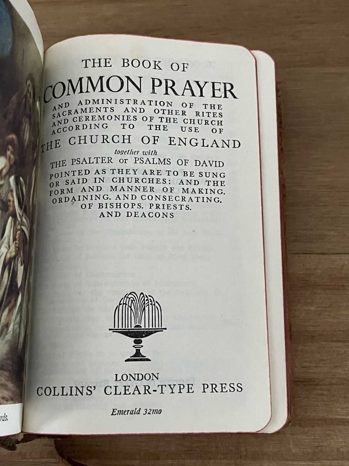 Biblia / biblie + carte rugaciuni , coperta din lemn, engleza,  1958