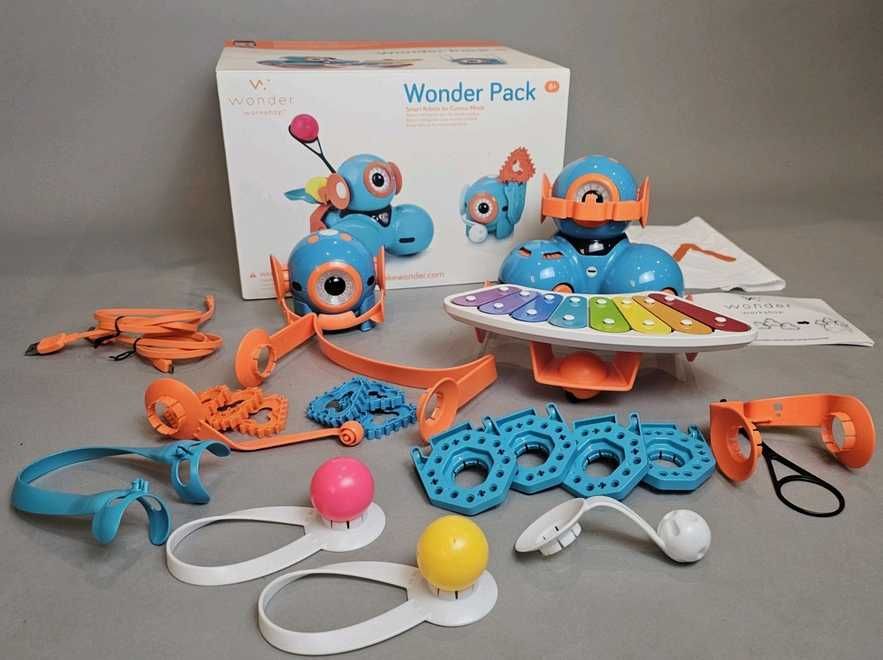 STEM Комплект Роботи с Аксесоари за Деца - Wonder Dash & Dot Pack