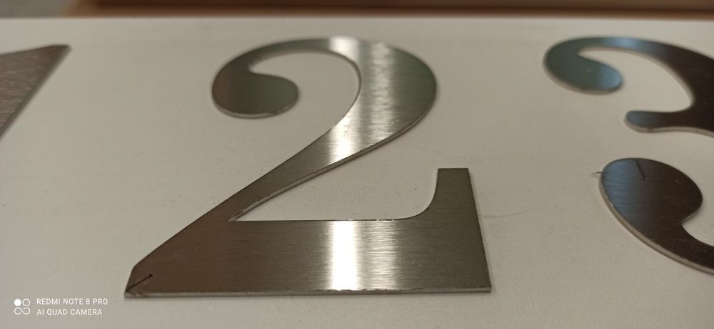 Цифри от неръждаема стомана 2 размера