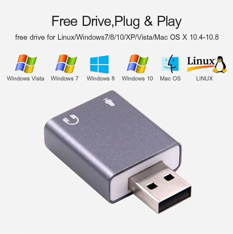 Новые USB звуковые карты - несколько типов - доставка - гарантия