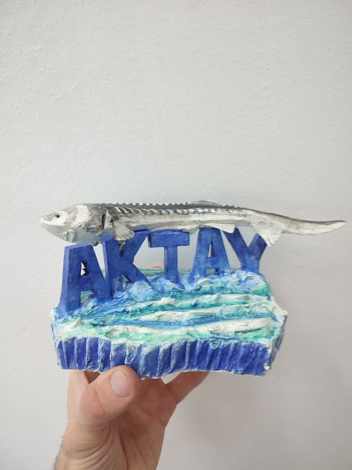 Ручная работа статуэтка Осётр Актау сувениры