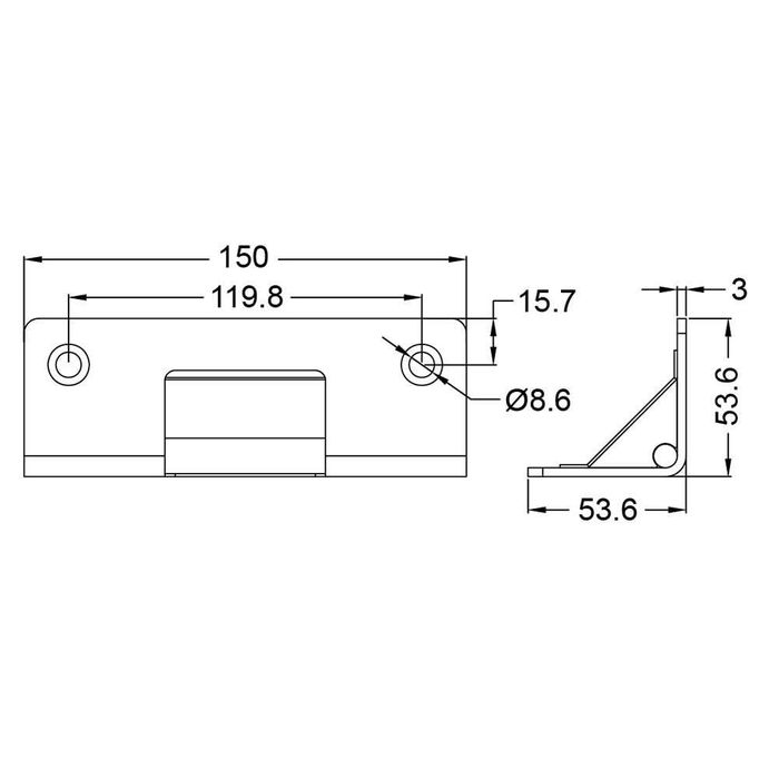 Coltar / punct de suspendare FX12 pentru boxe audio/incinte acustice