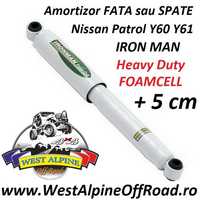 Amortizor Nissan Patrol Y60 Y61 IRON MAN Heavy Duty FoamCell +5 cm