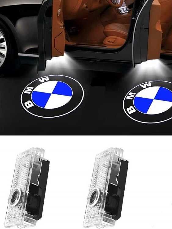 Proiectoare / Lumini LED pentru usi / portiere cu logo Mercedes / BMW