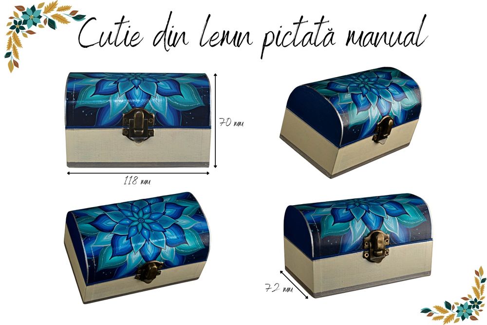 Cutii bijuterii pictate manual – unicat, cadou special pentru tine