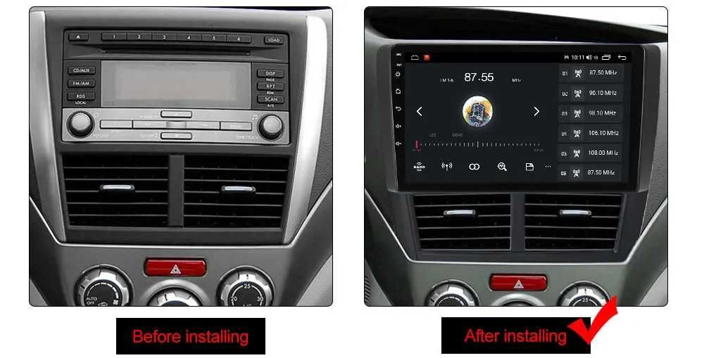 Navigatie Android 14 Subaru Forester Impreza 2008- 2013 1/8 Gb CarPlay