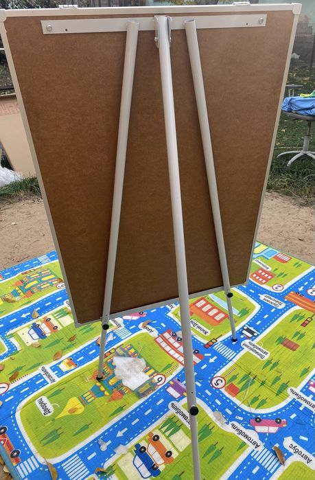 Доска магнитно-маркерная, флипчарт, на ножках, 100*70 см, в отл.сост-и