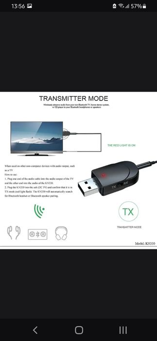 Продаю bluetooth передатчик приёмник 5.1 bluetooth