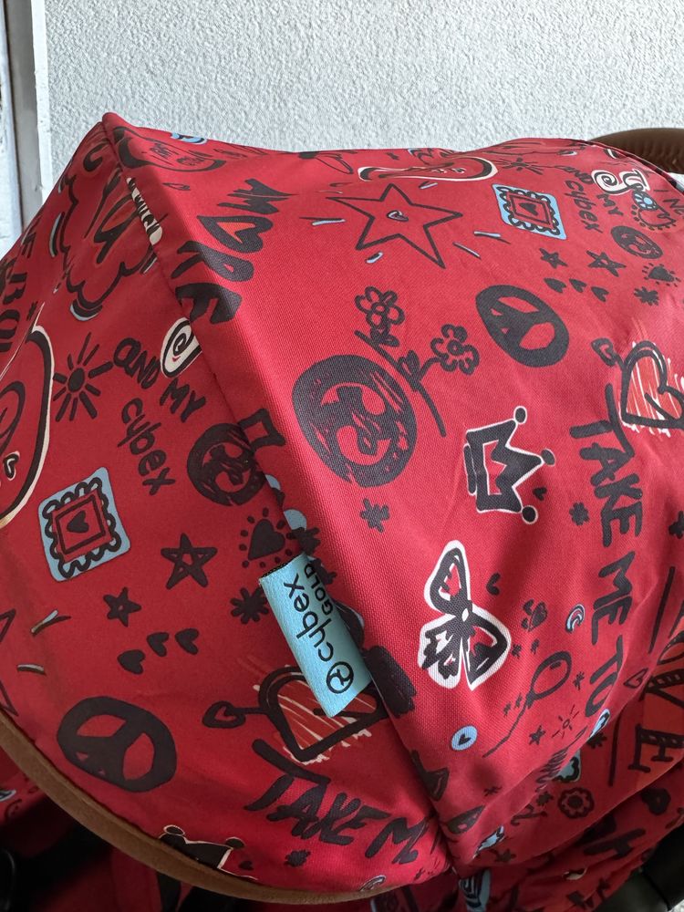 Детска количка Cybex Eezy S Values for Life Love red