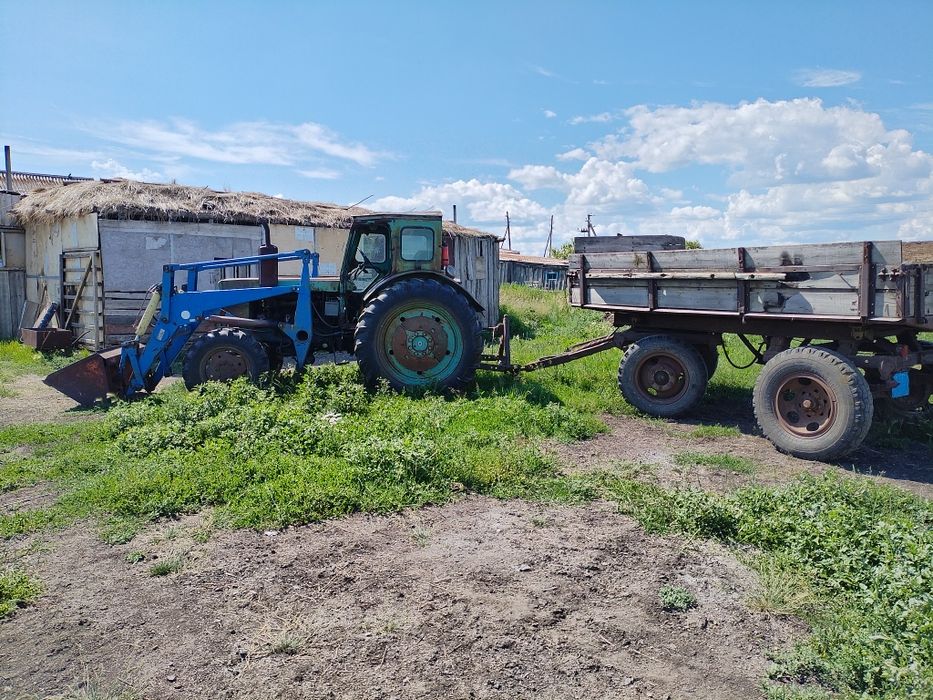 Продам т40 скуном телегой косилка .