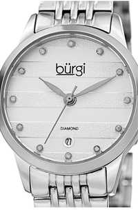 Диамантен часовник Burgi - 12 диамата (0.06К)