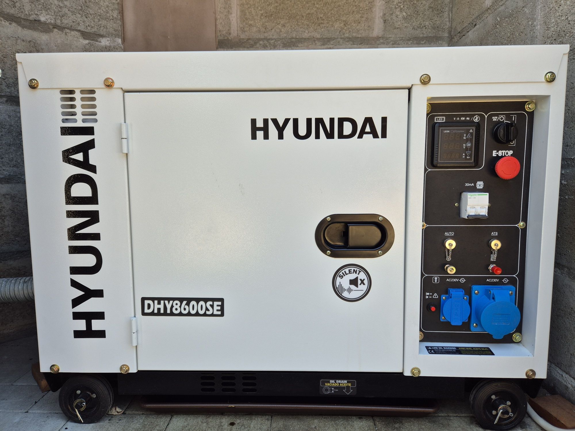 DHY8600SE Generator de curent monofazat, diesel,putere 6,3 k