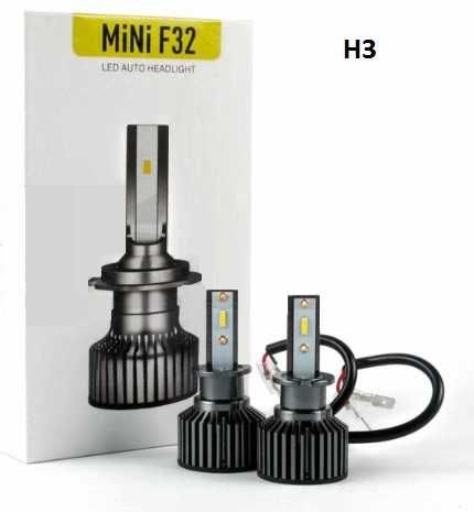 F32 MINI LED крушки за фарове халогени H1 H3 H4 H7 H11 HB3 HB4