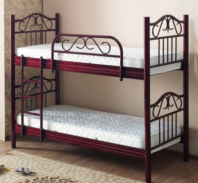 2 каватли темир кроватлар