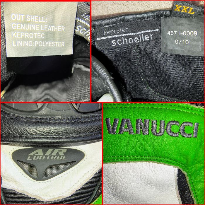 Mănuși moto piele, Vanucci, XXL