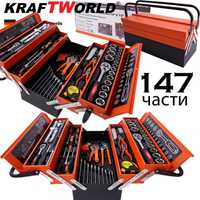 Комплект Инструменти KraftWorld 147 части в метален куфар