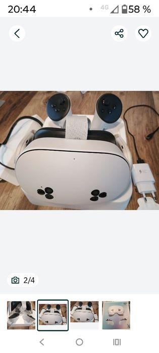 Ochelari VR Meta Quest 3S, 128 GB, Alb